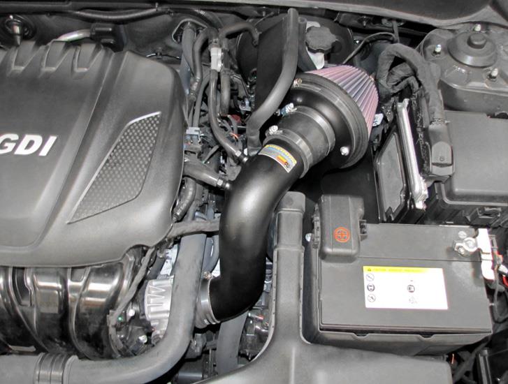 Kia Optima Performance Air Intake - K&N Engineering - Typhoon Short Ram - `13-`15